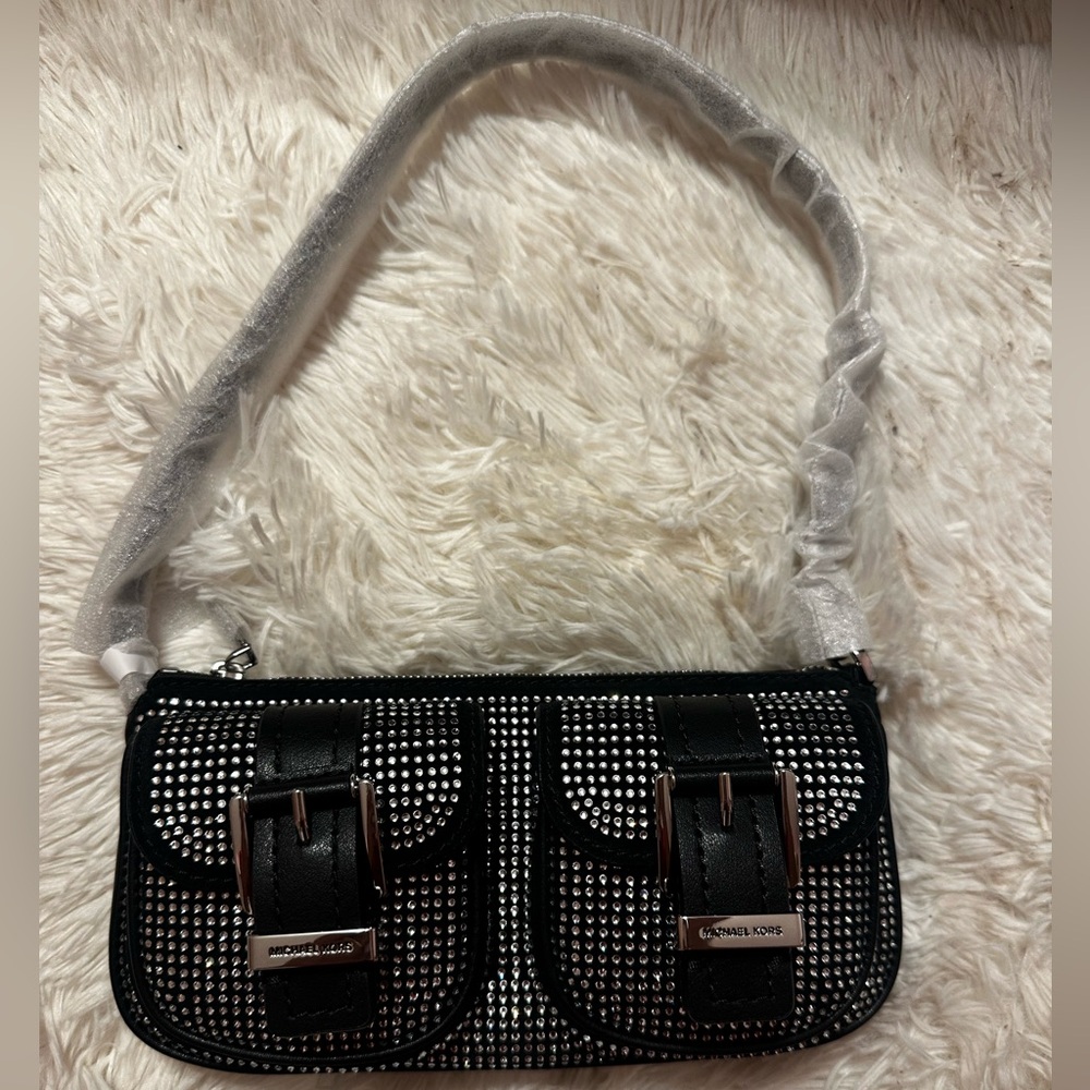 NWT Michael Kors Black sparkle Handbag